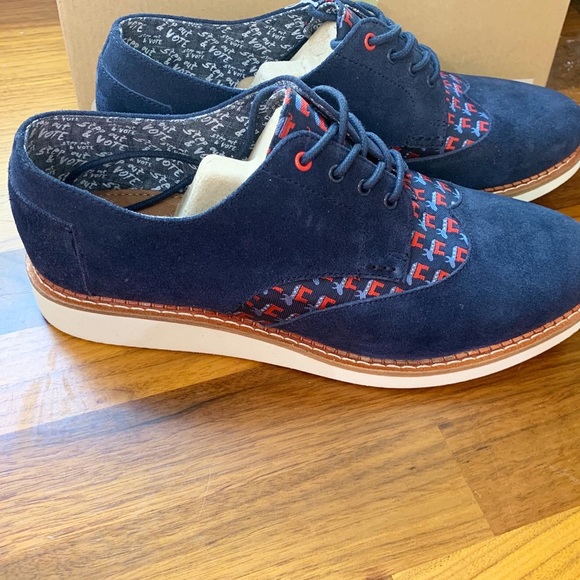 Toms Democratic donkey brogues election mens sz 9 - Picture 5 of 12